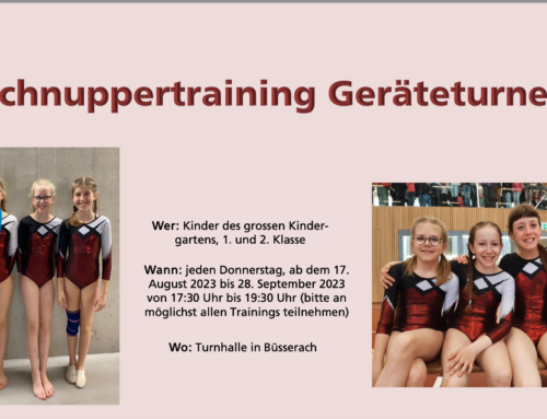 Schnuppertraining GETU
